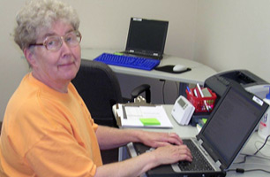 Sister Nancy Schwieters is a Job Connect Computer Lab Mentor at Humility of Mary Shelter.